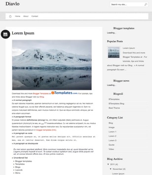 Diavloblogger template