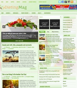 DietingMag Naturalblogger template