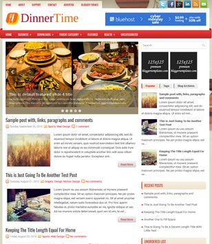 DinnerTimeblogger template