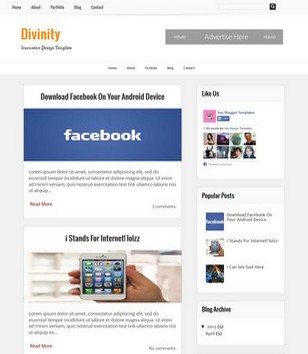 Divinityblogger template