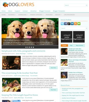 DogLovers Animalsblogger template