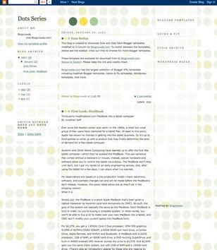 Dotsblogger template