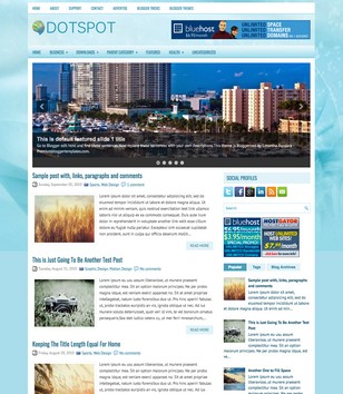 Dotspot Blueblogger template