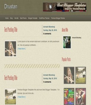 Drustanblogger template
