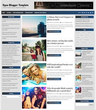 Dynablogger template
