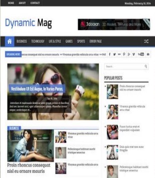 Dynamic Mag Responsiveblogger template