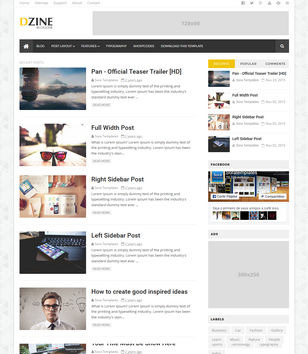 Dzineblogger template