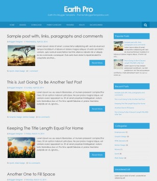 Earth Pro Simpleblogger template