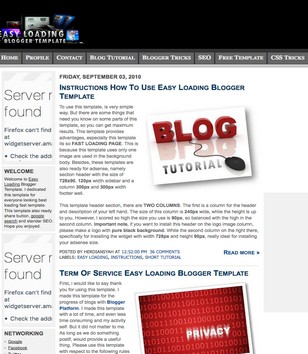 Easy Loadingblogger template