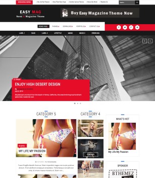 Easy Magazineblogger template