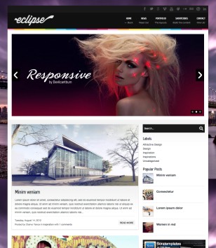 Eclipse Slideshowblogger template