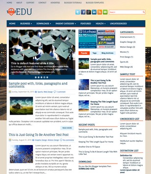 Edu 3 Columnsblogger template