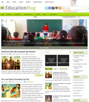 EducationMagblogger template