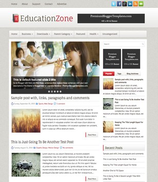 EducationZoneblogger template