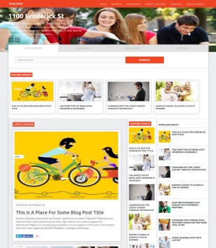 Educator Magazineblogger template