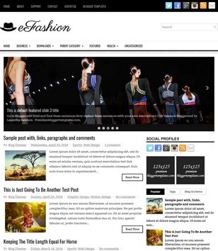 eFashion Modernblogger template