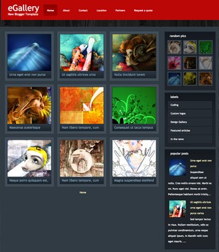 eGalleryblogger template