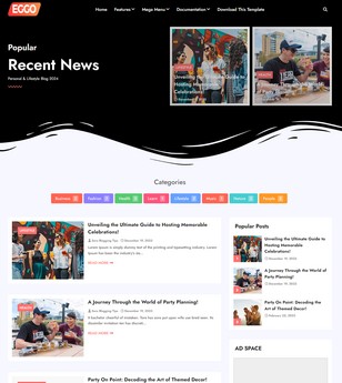 Eggoblogger template