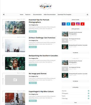 Elegance Beautyblogger template