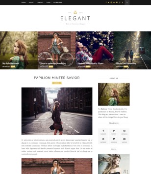 Elegant Full Postblogger template