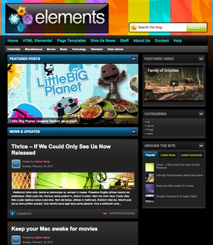 Elementsblogger template