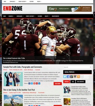 EndZoneblogger template