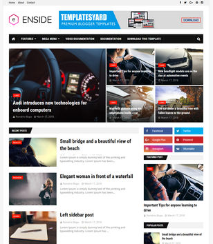 Ensideblogger template