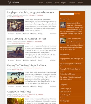Espressionista Simpleblogger template