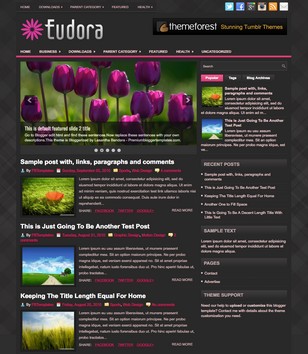 Eudorablogger template