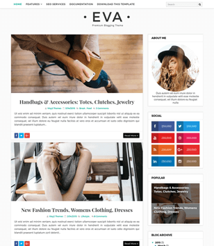 Eva Simpleblogger template