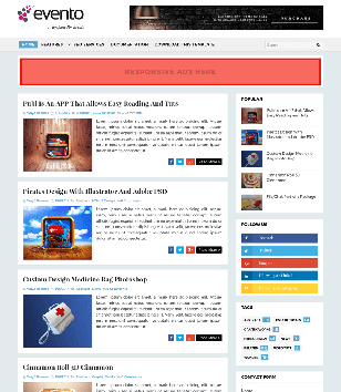 Evento Eventblogger template