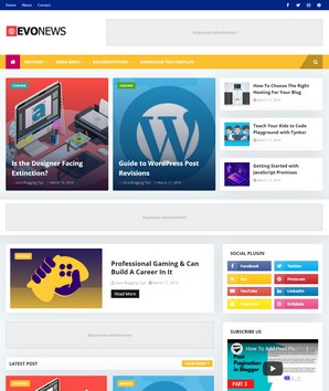 EvoNewsblogger template