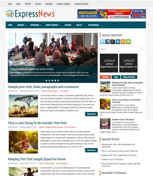 ExpressNews Responsiveblogger template