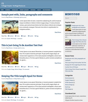 F2 Bloggerblogger template