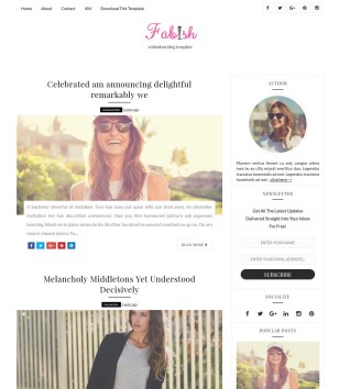 Fabishblogger template