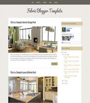 Fabric Magazineblogger template