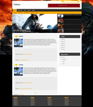 Falconblogger template