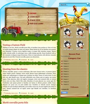 Farmville 2blogger template