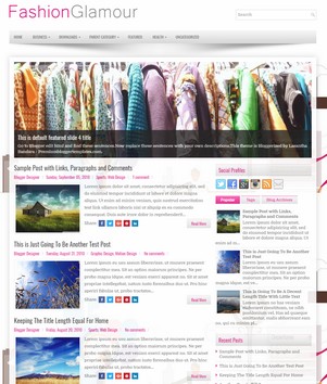 Fashion Glamourblogger template