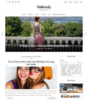 Fashionlyblogger template
