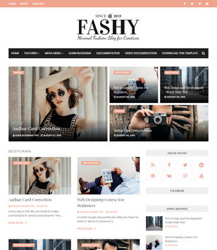 Fashyblogger template