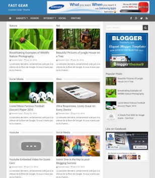 Fast Gearblogger template