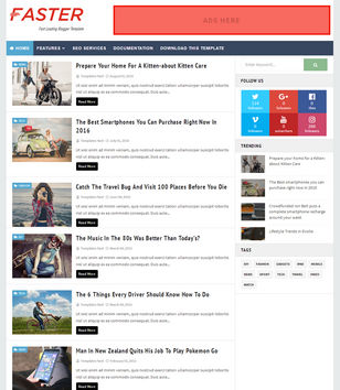 Speedyblogger template