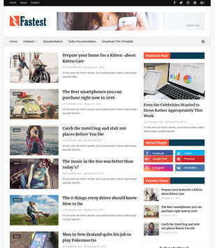 Fastestblogger template