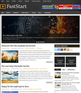 FastStart Responsiveblogger template