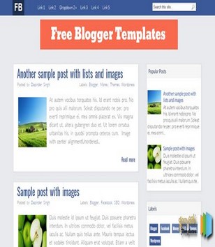 FB Blogger Templateblogger template