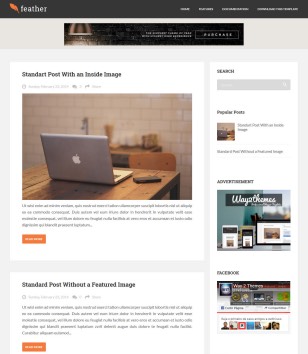 Feather Responsiveblogger template