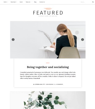 Featuredblogger template