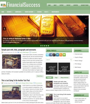 FinancialSuccessblogger template