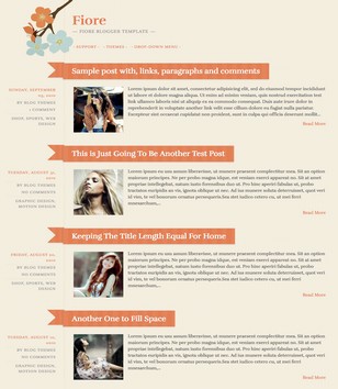 Fiore Simpleblogger template